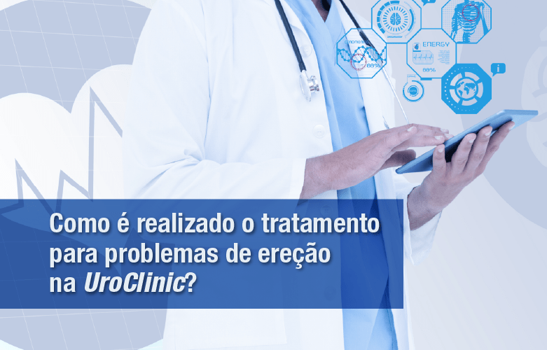 Como é realizado o tratamento para problemas de ereção na UroClinic?